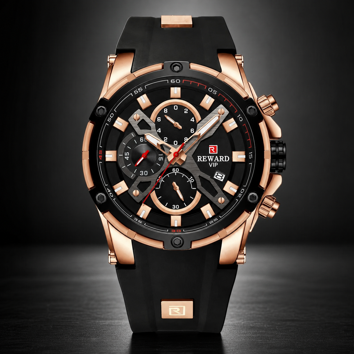 REWARD VIP Rose Gold Chronograph Luxury Men's Watch