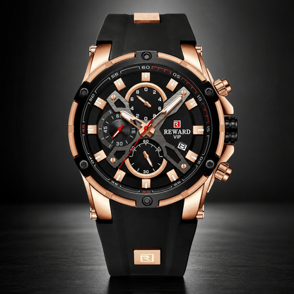 REWARD VIP Rose Gold Chronograph Luxury Men's Watch