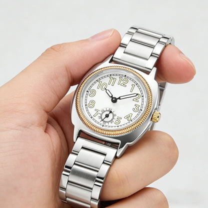 Women's Watch, A Stylish and Refined, Niche and Simple-Style Women's Watch With Stainless Steel Strap, Quartz Movement, A Unique