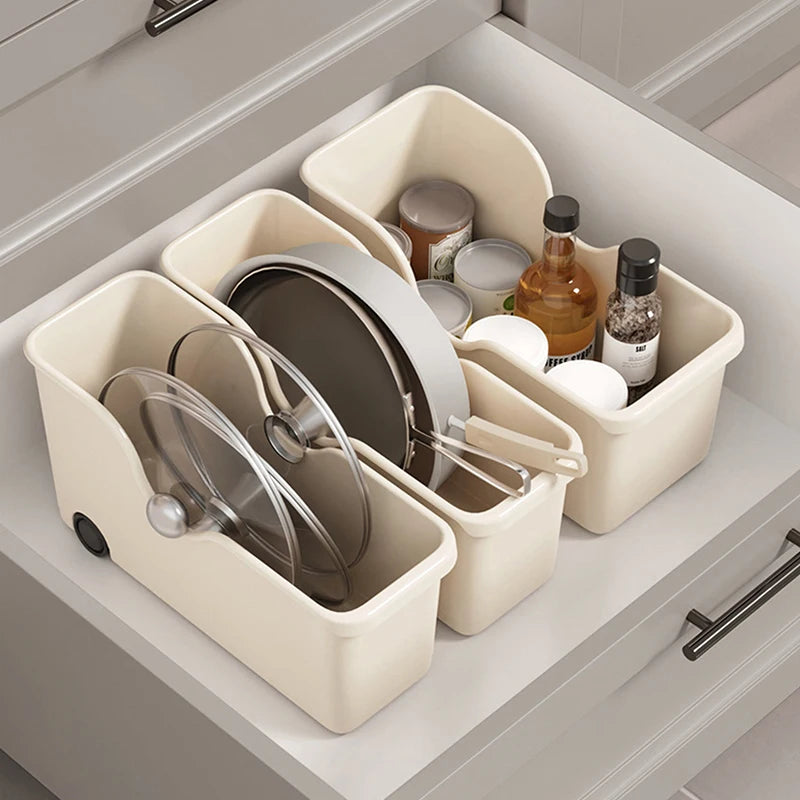 Kitchen Closet Organizer Make Up Organizer Sundries Storage Case with Wheels Seasoning Bottle Storage Container