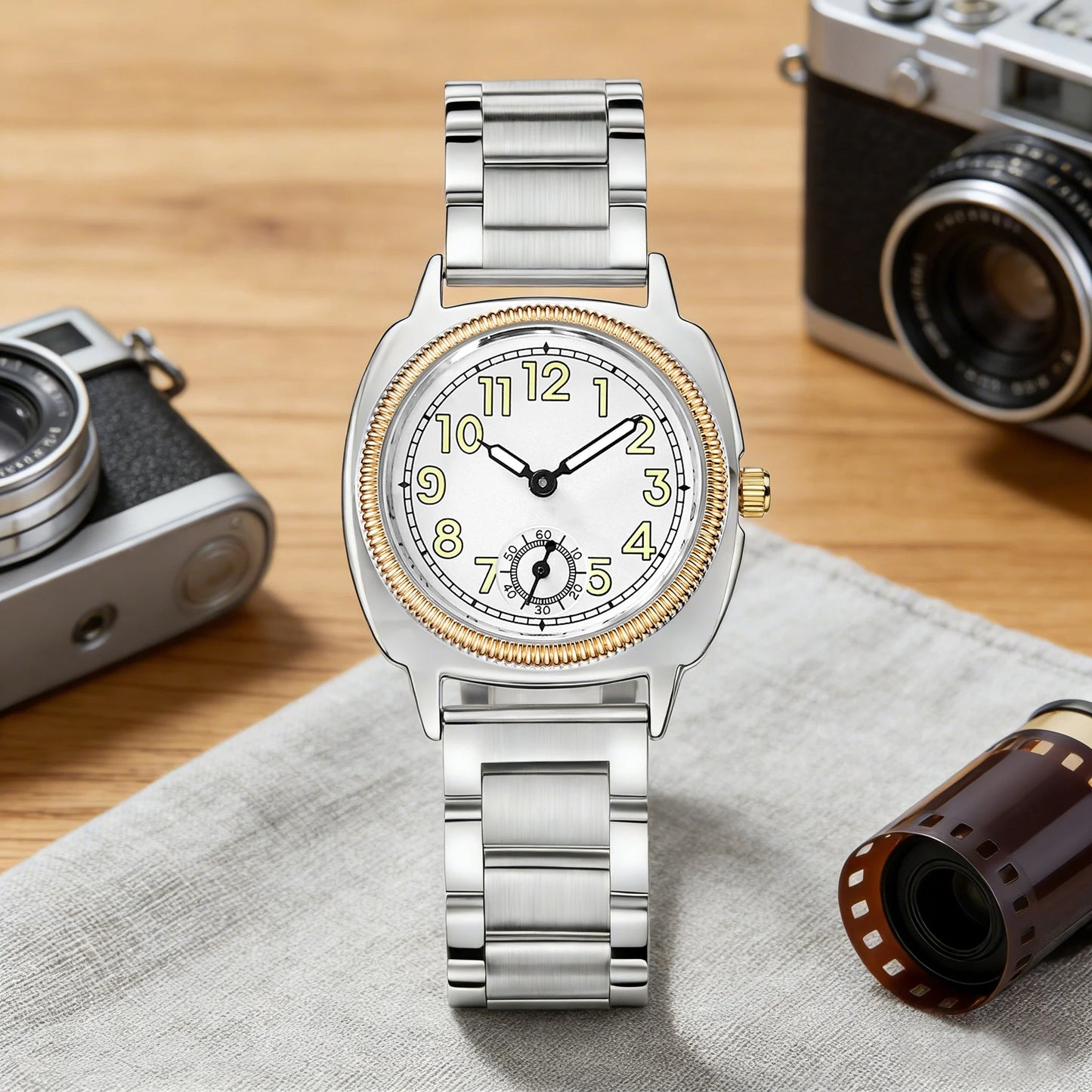 Women's Watch, A Stylish and Refined, Niche and Simple-Style Women's Watch With Stainless Steel Strap, Quartz Movement, A Unique
