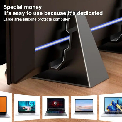 Universal Vertical Laptop Stand Desk Organizer Adjustable Notebook Holder Space Saving Design for Office and Study