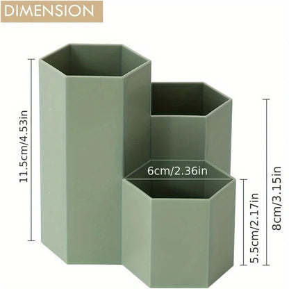 Pen Holder Pen Organizer, Clear Pencil Organizer Cup for Countertop Desk Accessory Storage Home Office and School