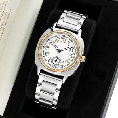 Women's Watch, A Stylish and Refined, Niche and Simple-Style Women's Watch With Stainless Steel Strap, Quartz Movement, A Unique