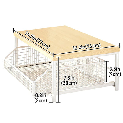 Kitchen Countertop Organizer – Multi-Use Shelf for Microwave, Spices, Coffee Machine & Printer