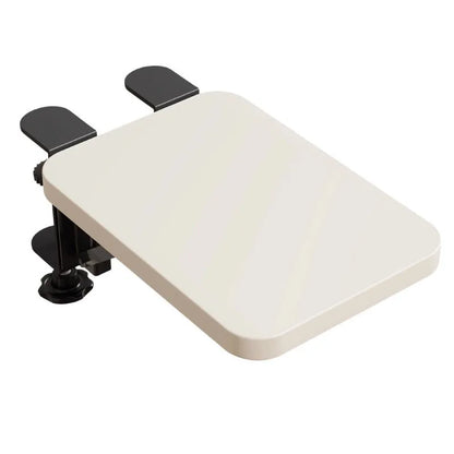 Ergonomic Laptop Riser & Keyboard Tray, FoldableDesk Arm Mounted Extender, Space Saving Office Desk Organizer for Home Workspace