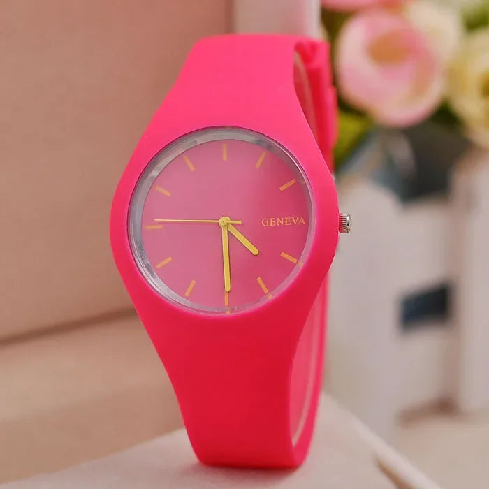 Women Watches Famous Brand Quartz Watch Women Fashion Casual Sports Silicone Wristwatch Hot Kobiet Zegarka