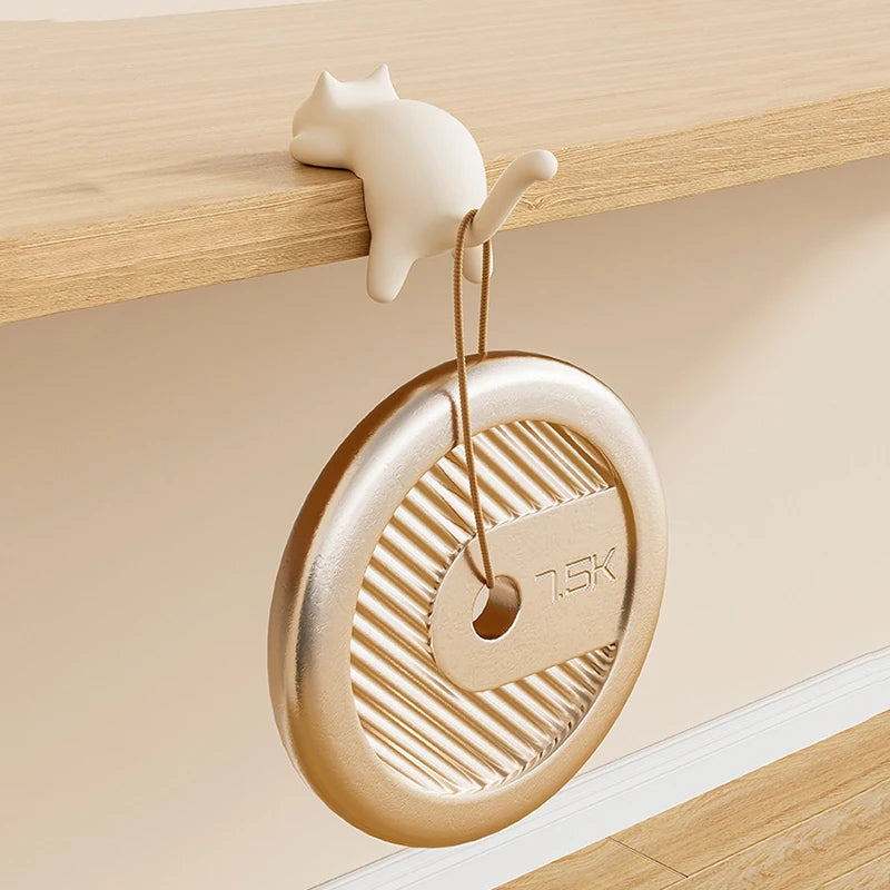Fun Cat Design Key Hooks for Desk Table Edge Office Bag Storage Kawaii Home Decor Organizer Cute Space Saving Accessory