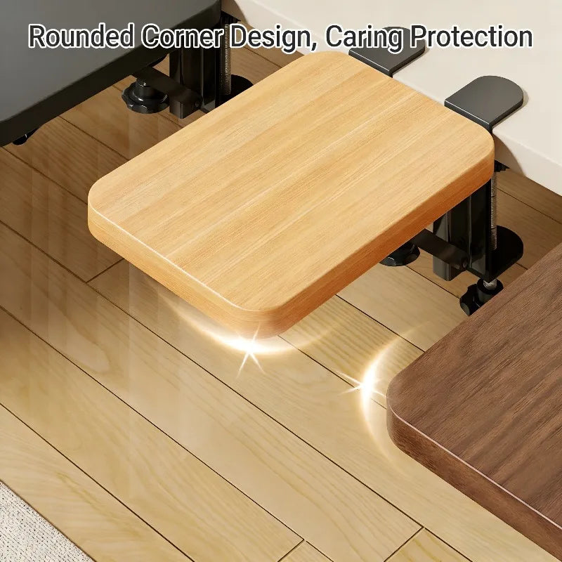 Ergonomic Laptop Riser & Keyboard Tray, FoldableDesk Arm Mounted Extender, Space Saving Office Desk Organizer for Home Workspace