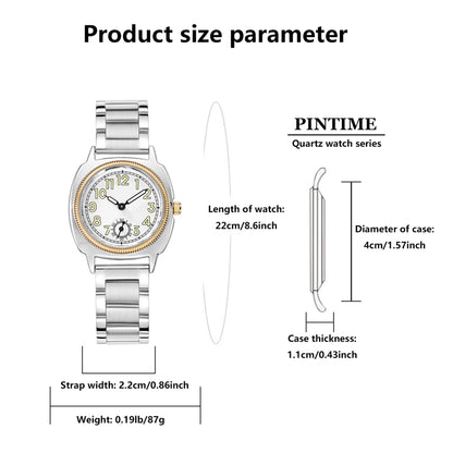 Women's Watch, A Stylish and Refined, Niche and Simple-Style Women's Watch With Stainless Steel Strap, Quartz Movement, A Unique