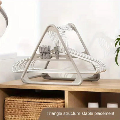 1pc Multi-functional Organizer for Home Hangers，Hanger Storage Racks, Clothes Clips Shelf, Hanger Stacker Organizer Stand