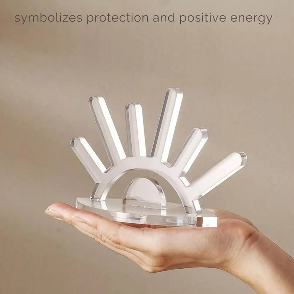 Creative Wooden Ring Holder Eye Shape Ring Display Rack With 6 Ring Posts Jewelry Display Stand Home Decor Organizer