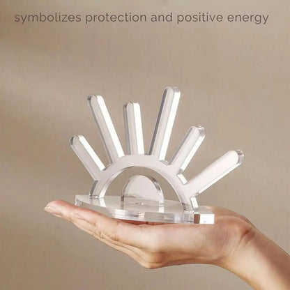 Creative Wooden Ring Holder Eye Shape Ring Display Rack With 6 Ring Posts Jewelry Display Stand Home Decor Organizer
