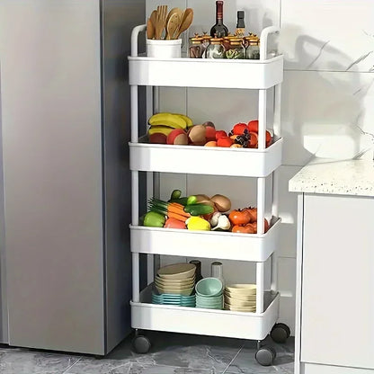 New Multifunctional Storage Cart Open Shelves Book Display Home Decor Organizer Living Room Kitchen Snack Practical Storage Rack