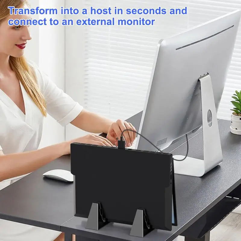 Universal Vertical Laptop Stand Desk Organizer Adjustable Notebook Holder Space Saving Design for Office and Study