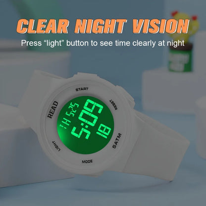 Watches for Women, Fashion Watch With High-Resolution LED Definition Display, Waterproof Multi-Function Electronic Digital Watch