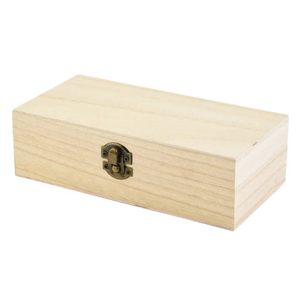 Antique Style Wooden Carbonization Gift Box Rectangular Burnt Wood Hairpin Storage Home Decor Organizer for Jewelry Keepsakes